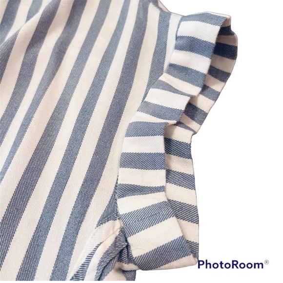 Madewell Blue Stripe Central Shirt Small - Picture 4 of 6